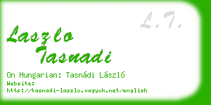laszlo tasnadi business card